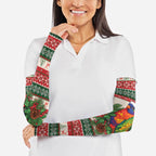 Aussie Rainbow Lorikeets Christmas Arm Sleeves Festive Knitted Pattern Inspired