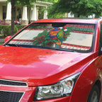 Aussie Rainbow Lorikeets Christmas Auto Sun Shade Festive Knitted Pattern Inspired
