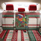 Aussie Rainbow Lorikeets Christmas Back Car Seat Cover Festive Knitted Pattern Inspired