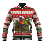 Aussie Rainbow Lorikeets Christmas Baseball Jacket Festive Knitted Pattern Inspired