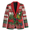 Aussie Rainbow Lorikeets Christmas Blazer Festive Knitted Pattern Inspired