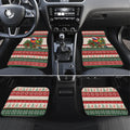 Aussie Rainbow Lorikeets Christmas Car Mats Festive Knitted Pattern Inspired