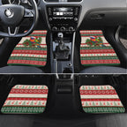 Aussie Rainbow Lorikeets Christmas Car Mats Festive Knitted Pattern Inspired