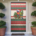 Aussie Rainbow Lorikeets Christmas Door Cover Festive Knitted Pattern Inspired
