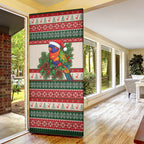 Aussie Rainbow Lorikeets Christmas Door Cover Festive Knitted Pattern Inspired