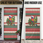 Aussie Rainbow Lorikeets Christmas Door Cover Festive Knitted Pattern Inspired