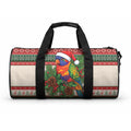 Aussie Rainbow Lorikeets Christmas Duffle Bag Festive Knitted Pattern Inspired