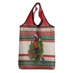 Aussie Rainbow Lorikeets Christmas Grocery Bag Festive Knitted Pattern Inspired