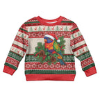 Aussie Rainbow Lorikeets Christmas Kid Ugly Christmas Sweater Festive Knitted Pattern Inspired