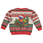 Aussie Rainbow Lorikeets Christmas Kid Ugly Christmas Sweater Festive Knitted Pattern Inspired