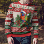 Aussie Rainbow Lorikeets Christmas Ugly Christmas Sweater Festive Knitted Pattern Inspired