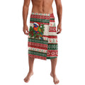 Aussie Rainbow Lorikeets Christmas Lavalava Festive Knitted Pattern Inspired
