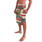 Aussie Rainbow Lorikeets Christmas Lavalava Festive Knitted Pattern Inspired