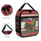 Aussie Rainbow Lorikeets Christmas Lunch Bag Festive Knitted Pattern Inspired