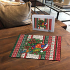 Aussie Rainbow Lorikeets Christmas Puzzle Festive Knitted Pattern Inspired