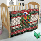 Aussie Rainbow Lorikeets Christmas Quilt Festive Knitted Pattern Inspired