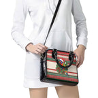 Aussie Rainbow Lorikeets Christmas Shoulder Handbag Festive Knitted Pattern Inspired