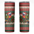 Aussie Rainbow Lorikeets Christmas Skinny Tumbler Festive Knitted Pattern Inspired