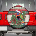 Aussie Rainbow Lorikeets Christmas Spare Tire Cover Festive Knitted Pattern Inspired