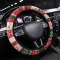 Aussie Rainbow Lorikeets Christmas Steering Wheel Cover Festive Knitted Pattern Inspired