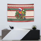 Aussie Rainbow Lorikeets Christmas Tapestry Festive Knitted Pattern Inspired