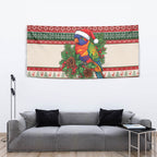 Aussie Rainbow Lorikeets Christmas Tapestry Festive Knitted Pattern Inspired