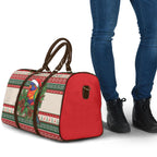 Aussie Rainbow Lorikeets Christmas Travel Bag Festive Knitted Pattern Inspired