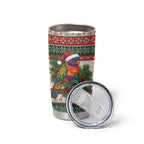 Aussie Rainbow Lorikeets Christmas Tumbler Cup Festive Knitted Pattern Inspired
