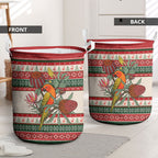 Aussie Sun Parakeet Christmas Laundry Basket Festive Knitted Pattern Inspired