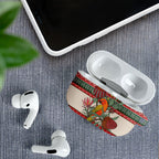 Aussie Sun Parakeet Christmas AirPods Case Festive Knitted Pattern Inspired