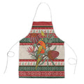 Aussie Sun Parakeet Christmas Apron Festive Knitted Pattern Inspired