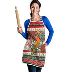 Aussie Sun Parakeet Christmas Apron Festive Knitted Pattern Inspired