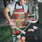 Aussie Sun Parakeet Christmas Apron Festive Knitted Pattern Inspired