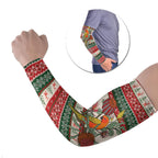 Aussie Sun Parakeet Christmas Arm Sleeves Festive Knitted Pattern Inspired