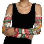 Aussie Sun Parakeet Christmas Arm Sleeves Festive Knitted Pattern Inspired