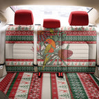 Aussie Sun Parakeet Christmas Back Car Seat Cover Festive Knitted Pattern Inspired