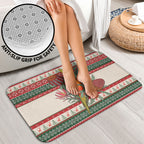 Aussie Sun Parakeet Christmas Bathroom Set Festive Knitted Pattern Inspired