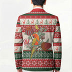 Aussie Sun Parakeet Christmas Blazer Festive Knitted Pattern Inspired