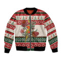 Aussie Sun Parakeet Christmas Bomber Jacket Festive Knitted Pattern Inspired
