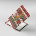 Aussie Sun Parakeet Christmas Canvas Wall Art Festive Knitted Pattern Inspired