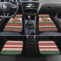 Aussie Sun Parakeet Christmas Car Mats Festive Knitted Pattern Inspired