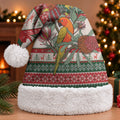 Aussie Sun Parakeet Christmas Santa Hat Festive Knitted Pattern Inspired