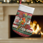 Aussie Sun Parakeet Christmas Stocking Festive Knitted Pattern Inspired