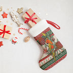 Aussie Sun Parakeet Christmas Stocking Festive Knitted Pattern Inspired