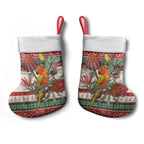 Aussie Sun Parakeet Christmas Stocking Festive Knitted Pattern Inspired