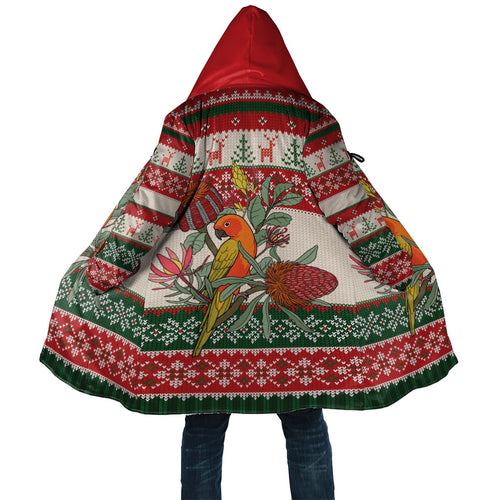 Aussie Sun Parakeet Christmas Cloak Festive Knitted Pattern Inspired