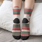 Aussie Sun Parakeet Christmas Crew Socks Festive Knitted Pattern Inspired