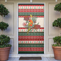 Aussie Sun Parakeet Christmas Door Cover Festive Knitted Pattern Inspired