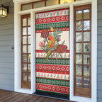 Aussie Sun Parakeet Christmas Door Cover Festive Knitted Pattern Inspired