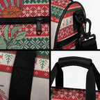 Aussie Sun Parakeet Christmas Duffle Bag Festive Knitted Pattern Inspired